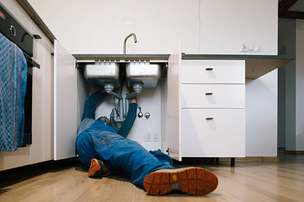 Professional Drain Cleaning technician working in Beaufort, NC